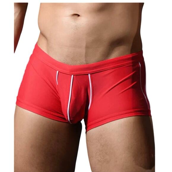 Andrew Christian Bulge C-Ring Trunk Red Large - Picture 8 of 12